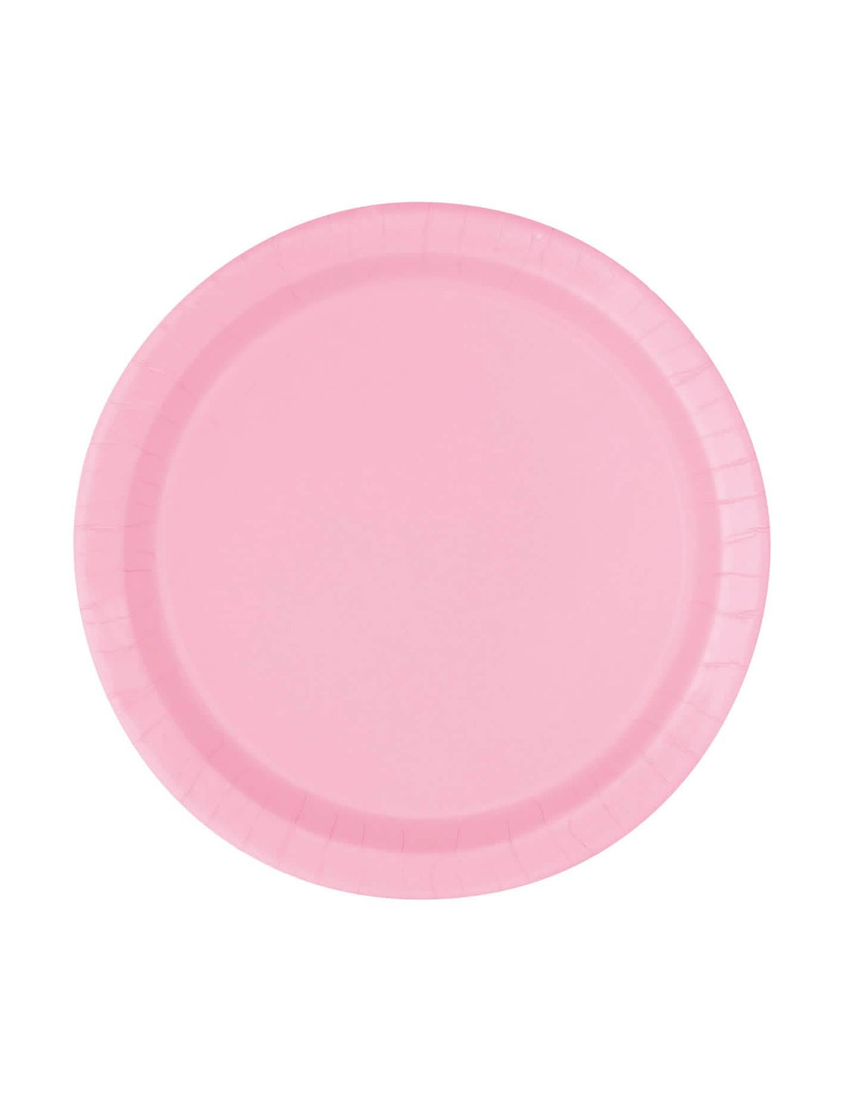 Platos pequeños de cartón rosa claro
