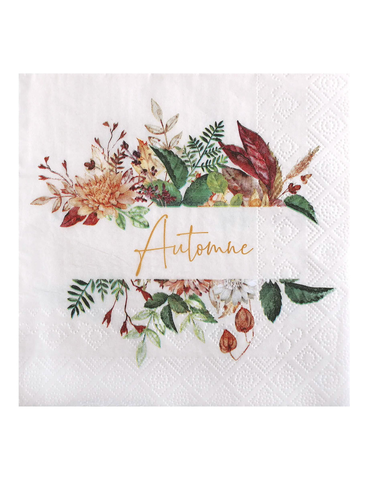 20 servilletas Otoño Floral 33 x 33 cm
