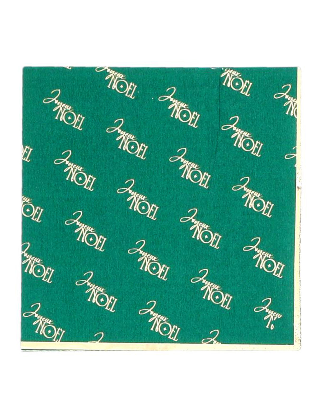 20 servilletas de cóctel Feliz Navidad atemporal verde y dorado 24 x 24 cm