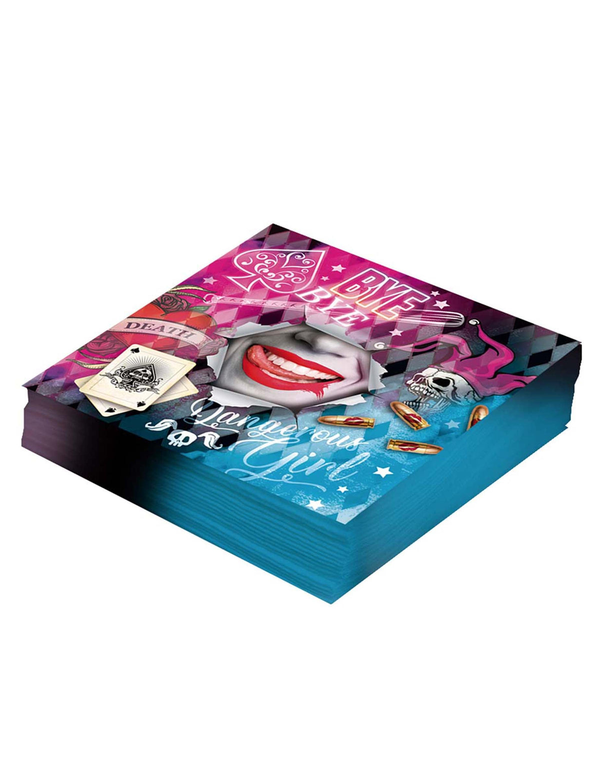 Vue en perspective de la pile de serviettes Dangerous girl