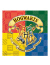 Serviettes en papier Harry Potter avec blason de Poudlard multicolore