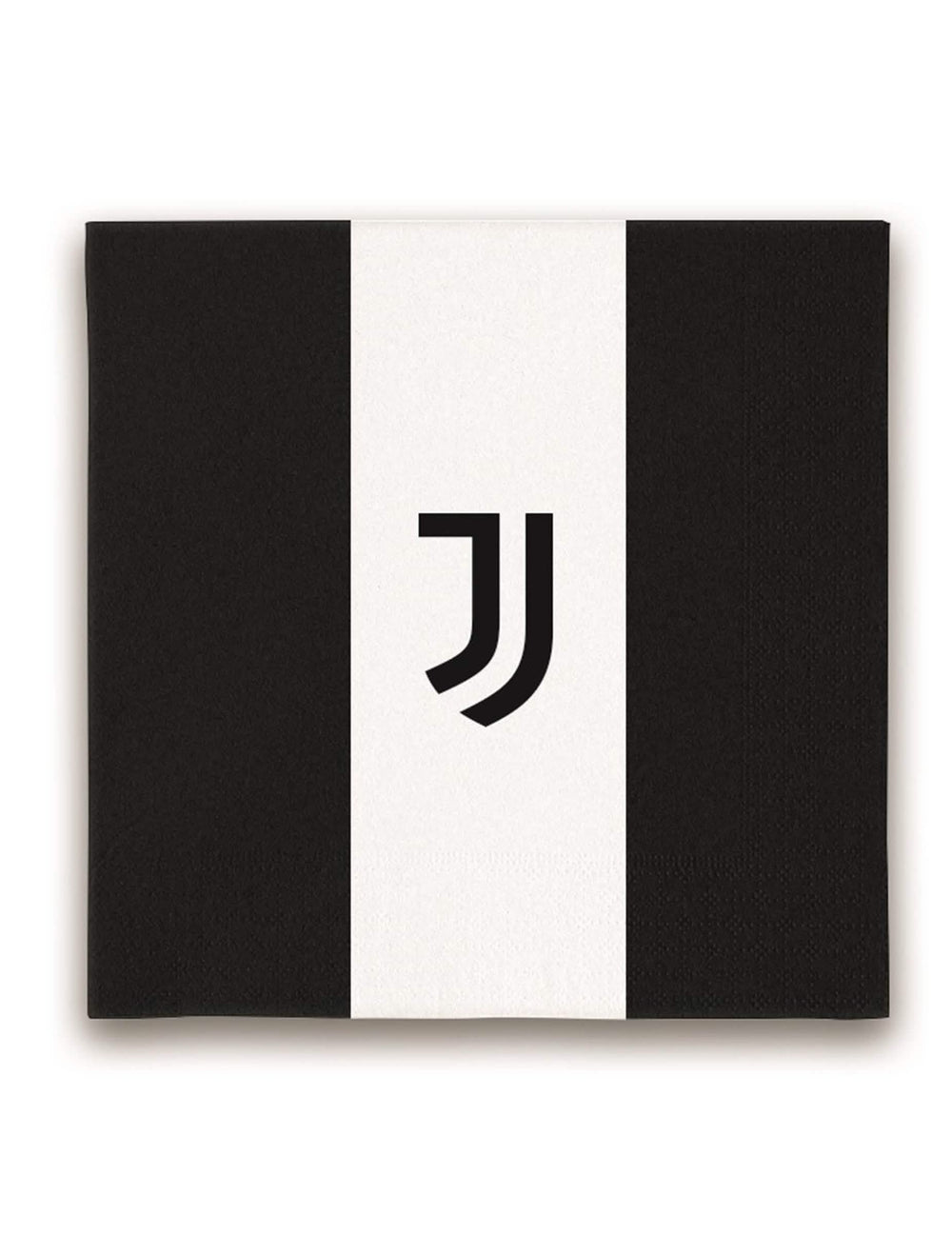 Serviettes en papier Juventus pour fête noir et blanc