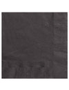 20 serviettes en papier noires