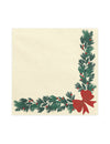 20 servilletas Guirnalda de Navidad beige 33 x 33 cm