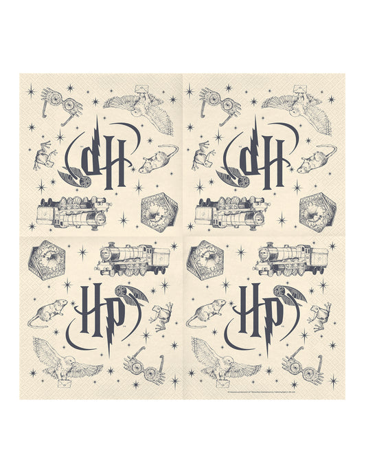 20 Servilletas Harry Potter™ 33 x 33 cm