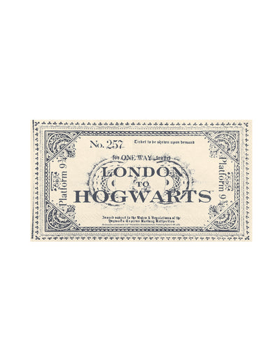 20 Servilletas Harry Potter™ Billete Londres a Hogwarts 33 x 40 cm