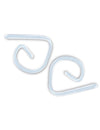 24 clips de nappe en plastique transparent
