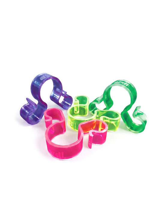 25 Clips dobles multicolores para botellas para bengalas de pastel