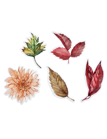 25 decoraciones para esparcir Otoño Floral 5 x 4,5 cm y 5 x 5,2 cm