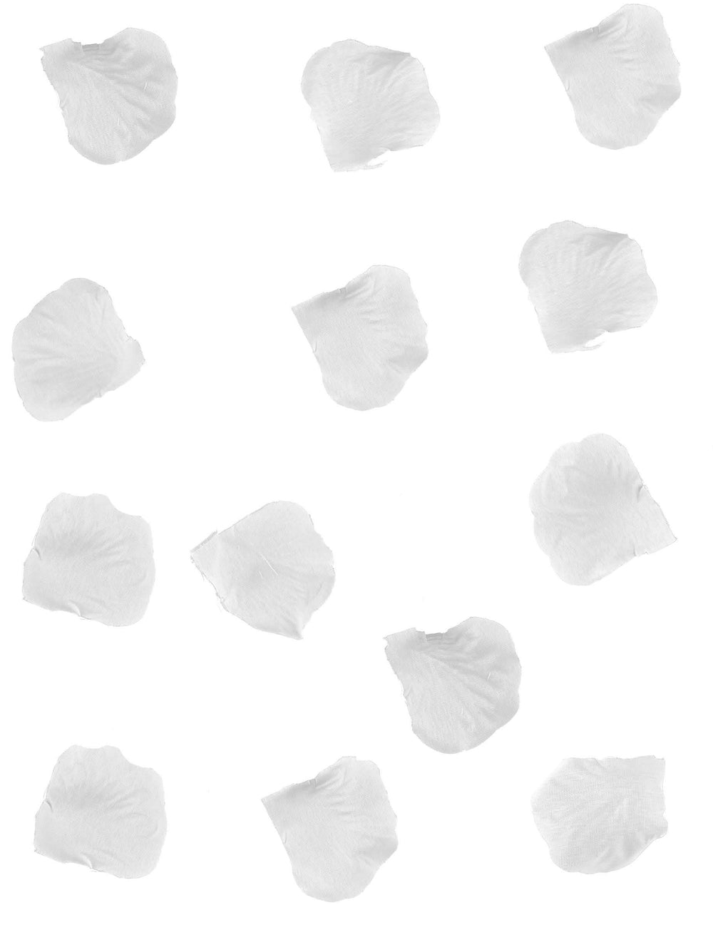 Lote de 288 pétalos para decoración de fiesta blancos