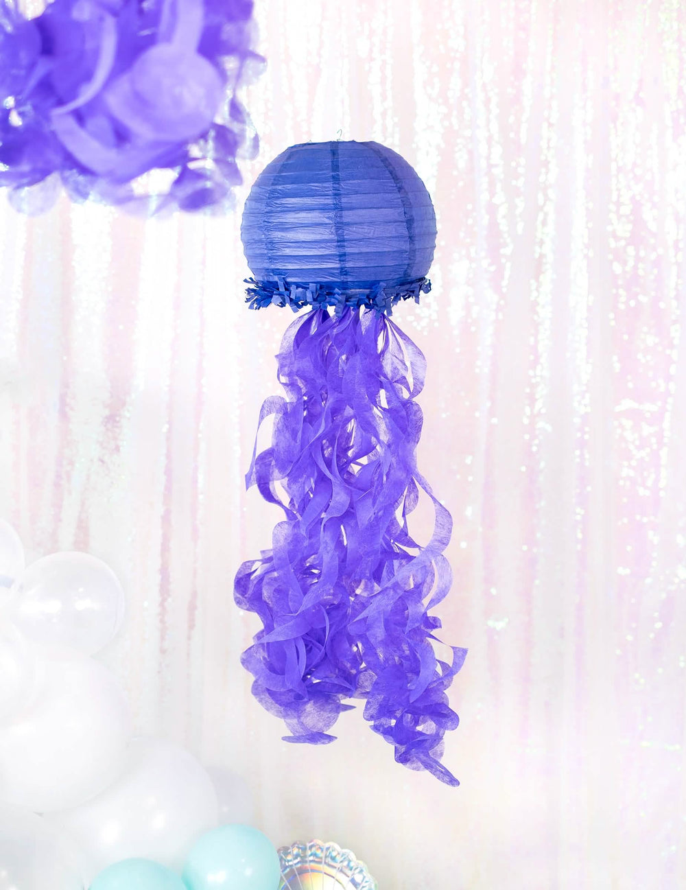Lámpara violeta de las lámparas de papel medusas sueños de sirenas