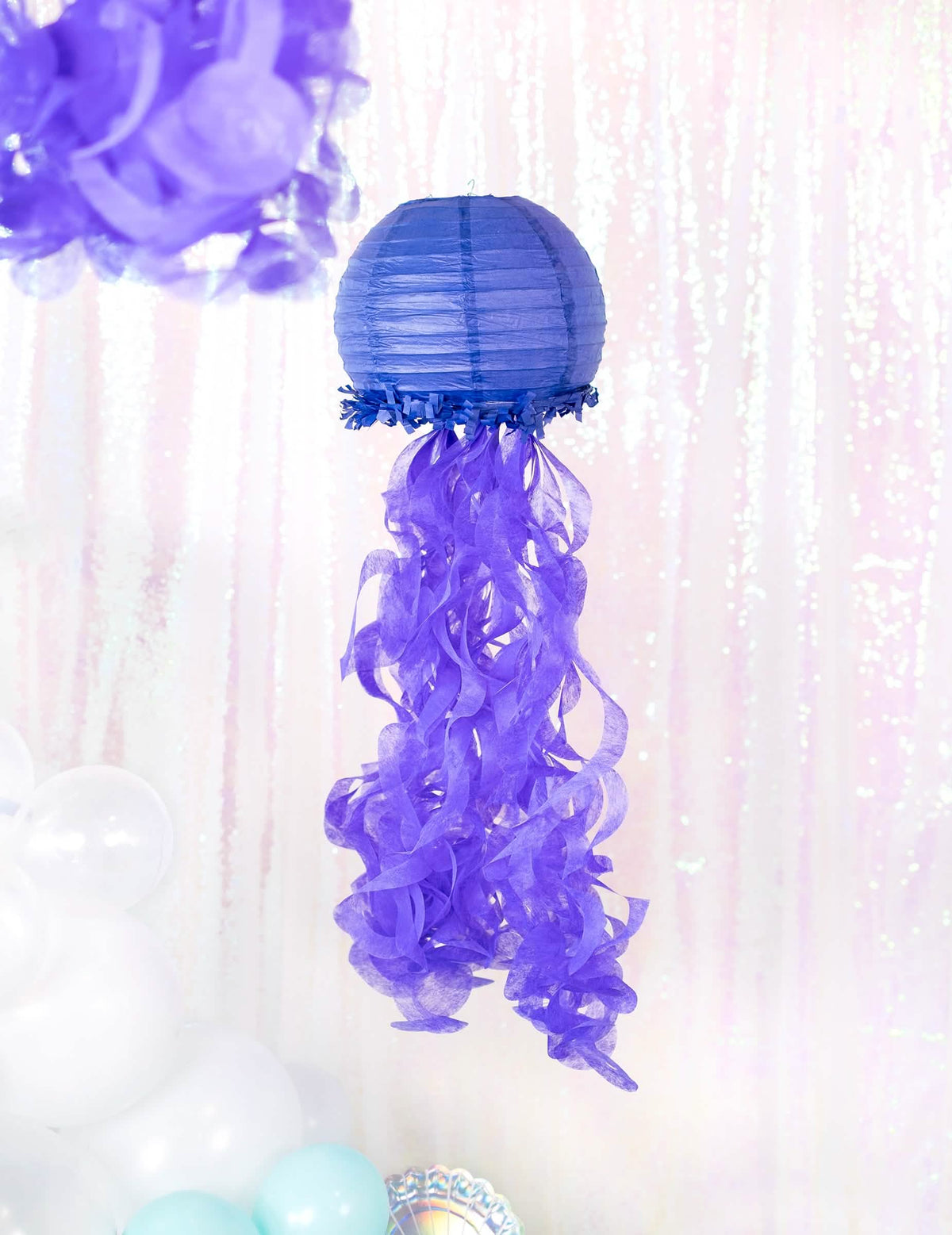Lámpara violeta de las lámparas de papel medusas sueños de sirenas