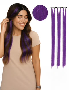 Accesorios violetas para el cabello