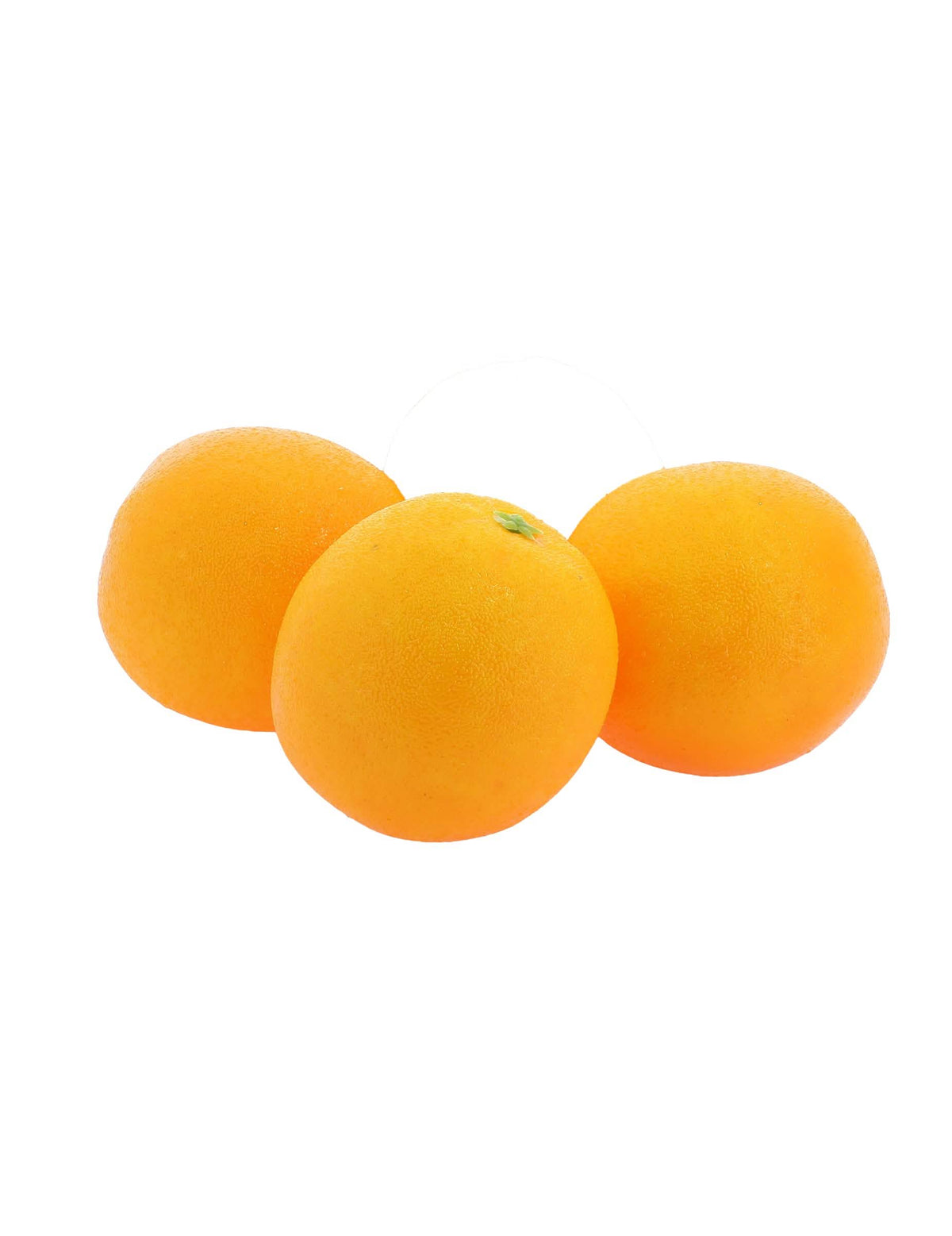 3 naranjas artificiales decorativas de 8 cm