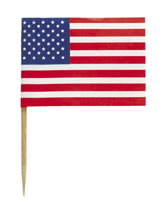 Gros plan sur un pic drapeau USA