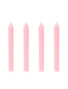 4 Velas alargadas rosas 20 cm