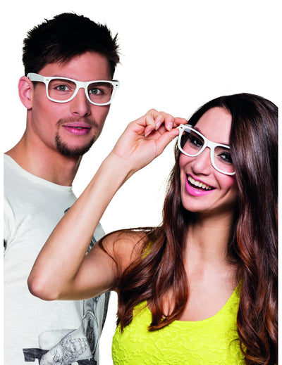 Lot de 4 lunettes pour adulte blanches