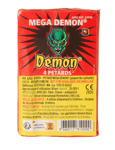 4 petardos Méga Démon®