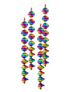 Lot de 4 suspensions spirales multicolores pour fête