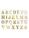 Stickers lettres adhésives alphabet pour décoration or