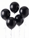 5 Globos gigantes de látex negros 47 cm