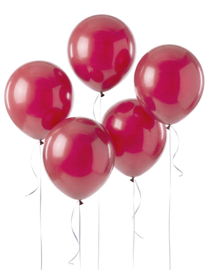 5 Globos gigantes de látex rojos 47 cm