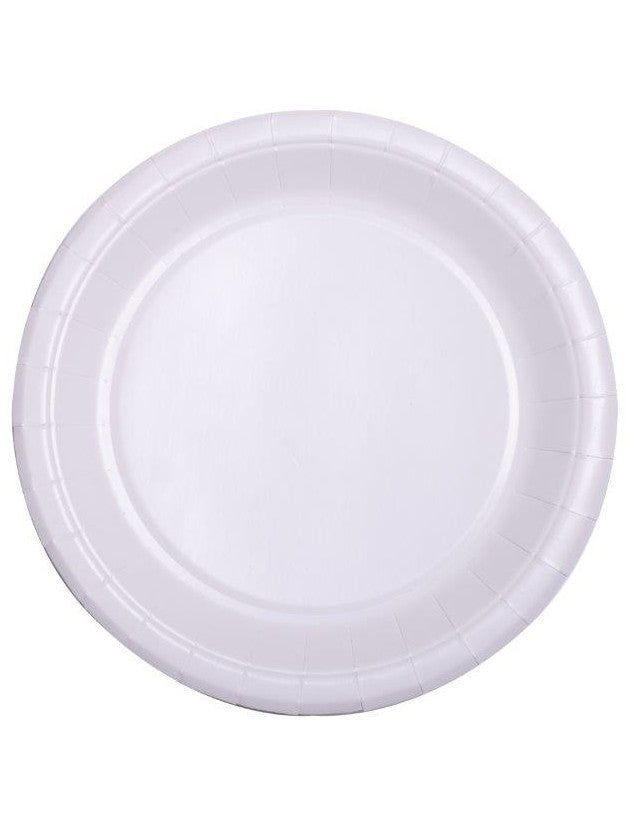 Petites assiettes en carton écologiques blanc