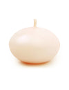 50 velas de disco flotantes crema mate 40 mm