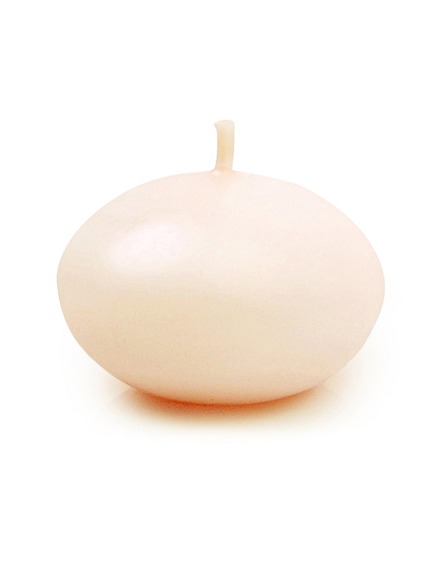 50 velas de disco flotantes crema mate 40 mm