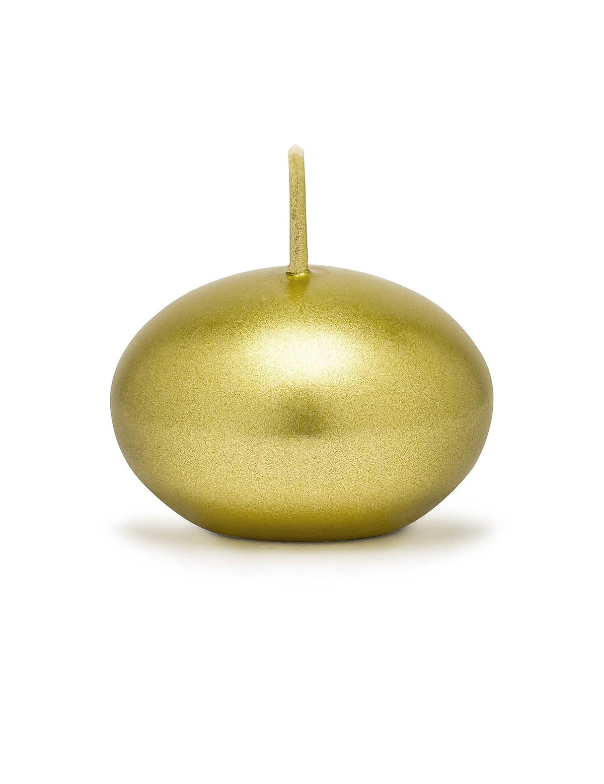50 velas de disco flotantes oro metalizado 40 mm
