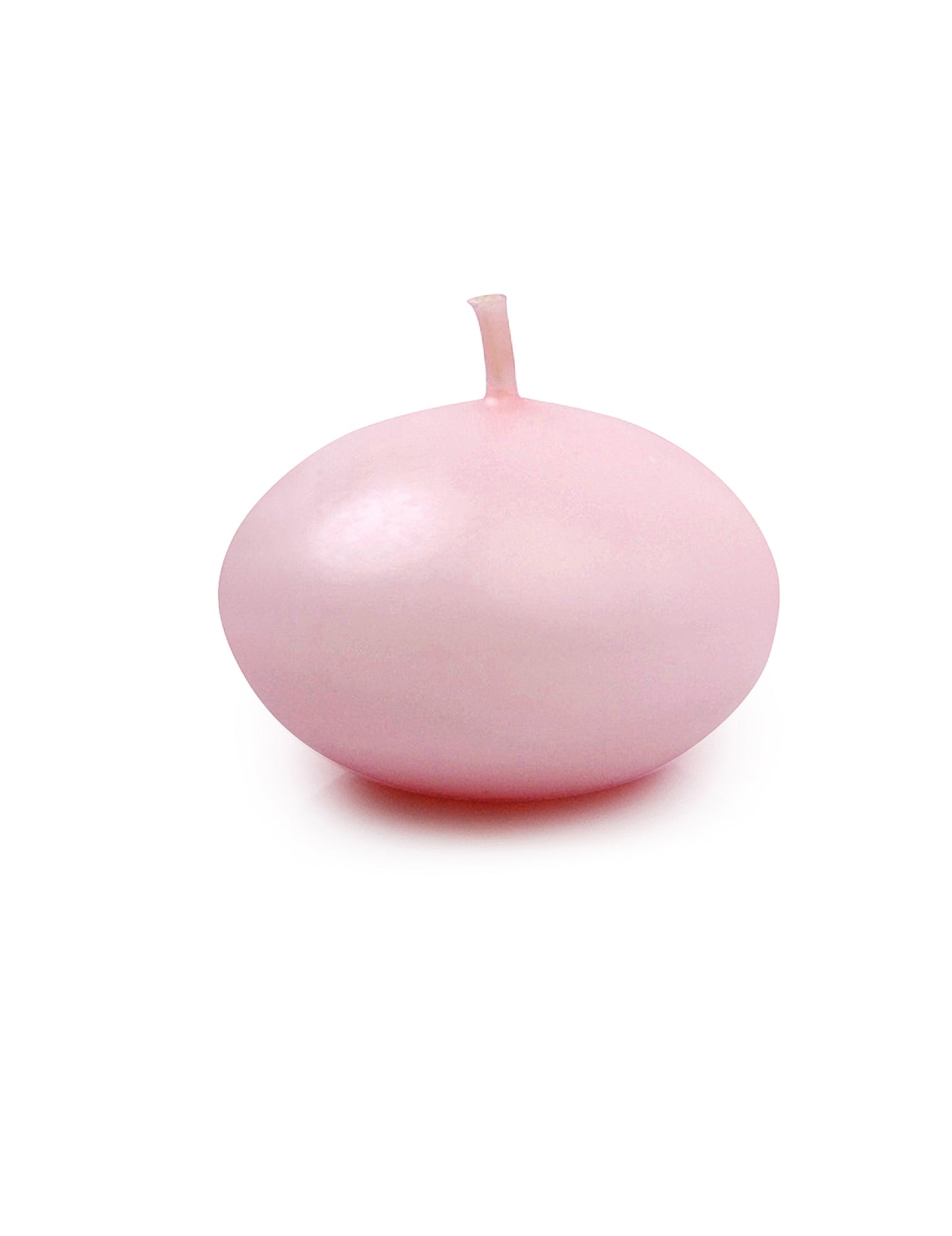 50 velas de disco flotantes rosa mate 40 mm