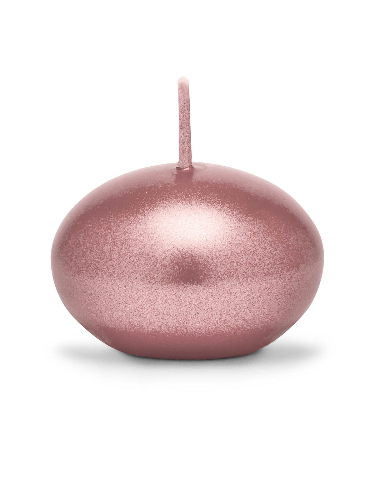 50 velas flotantes metalizadas oro rosa 40 mm