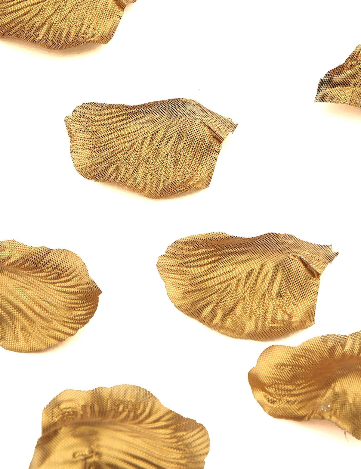 Pétalos metalizados para decoración dorado