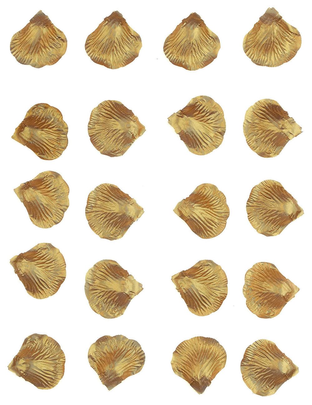 Vue d'ensemble des pétales métallisés para decoración dorado