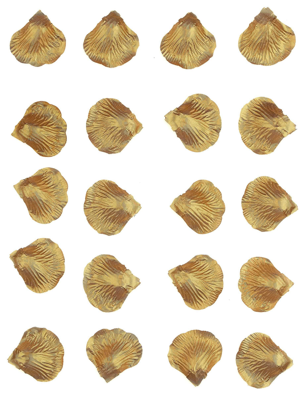 Vue d'ensemble des pétales métallisés para decoración dorado