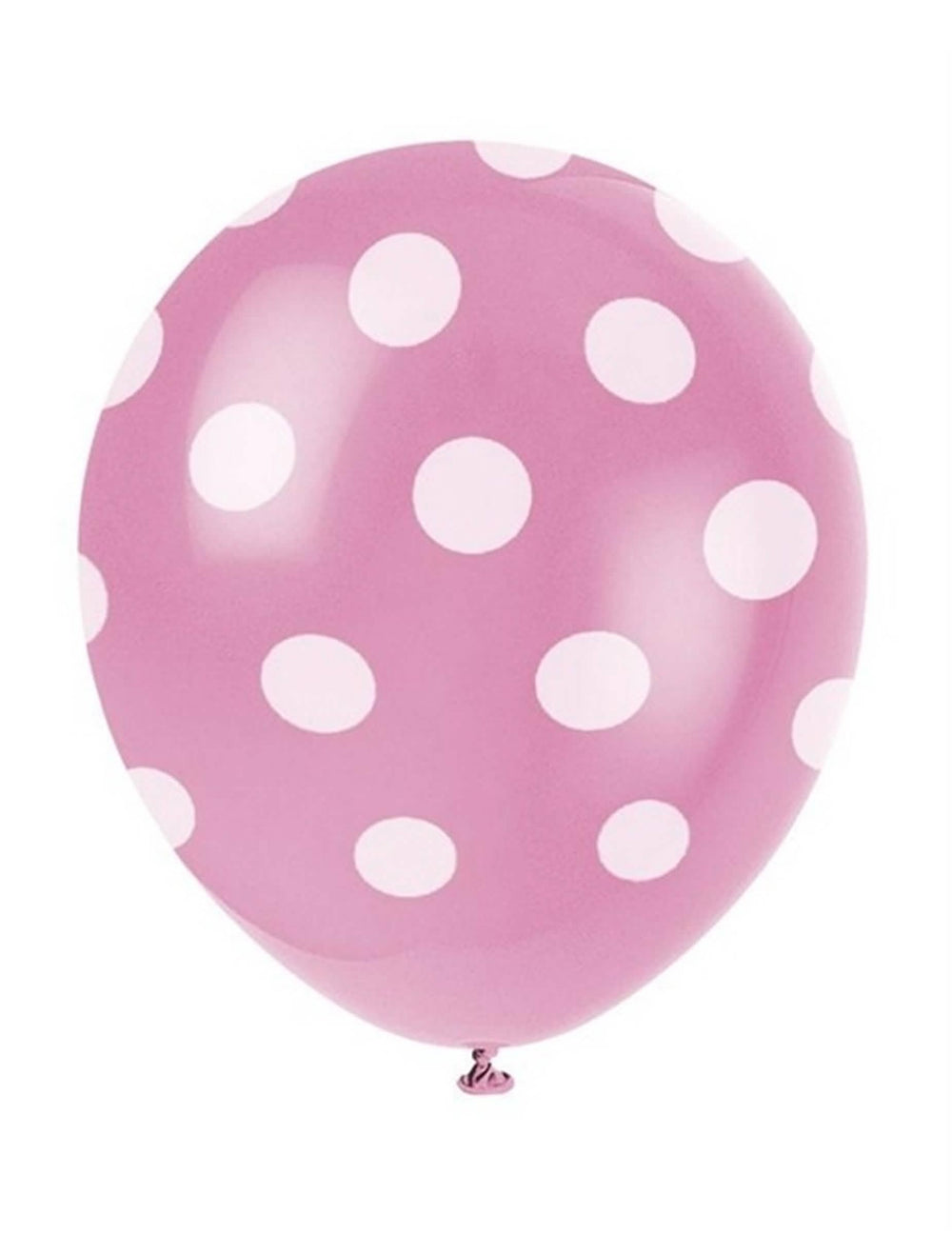 Ballons en latex à pois blanc pour fête roses