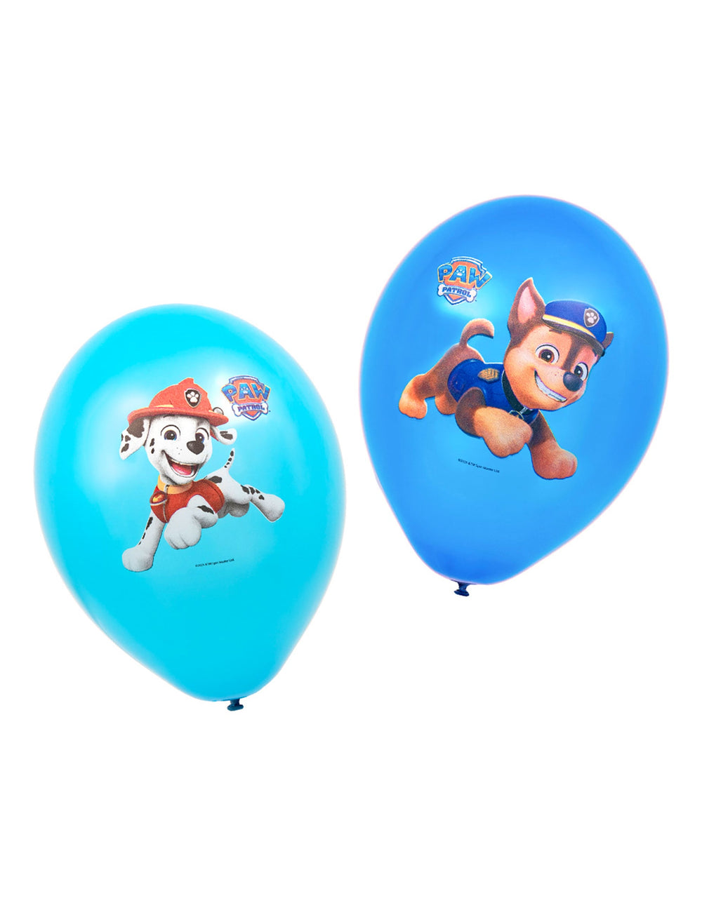 6 ballons latex Pat'patrouille pour enfant bleus