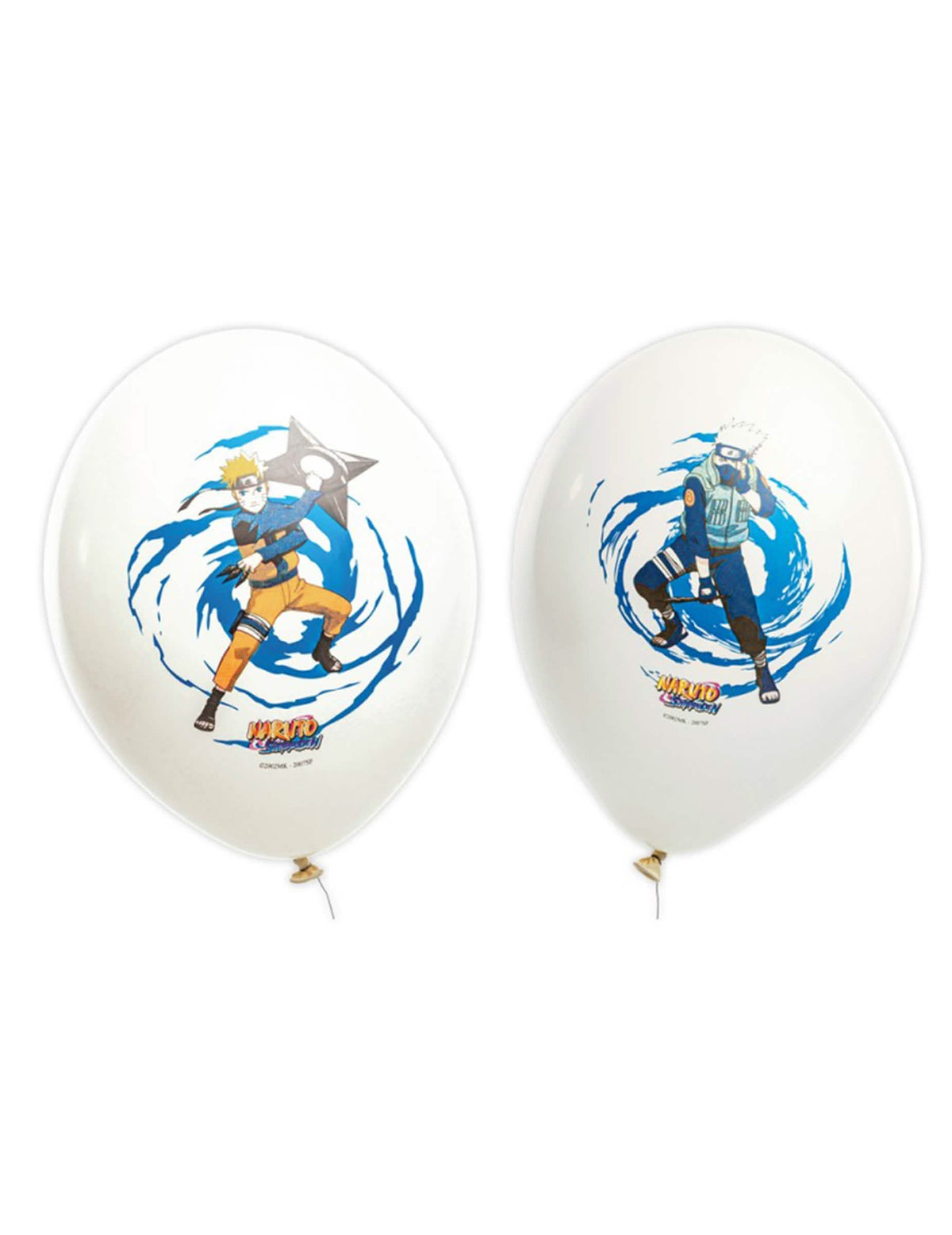 6 Globos de látex Naruto/Kakashi Shippuden™ 27 cm