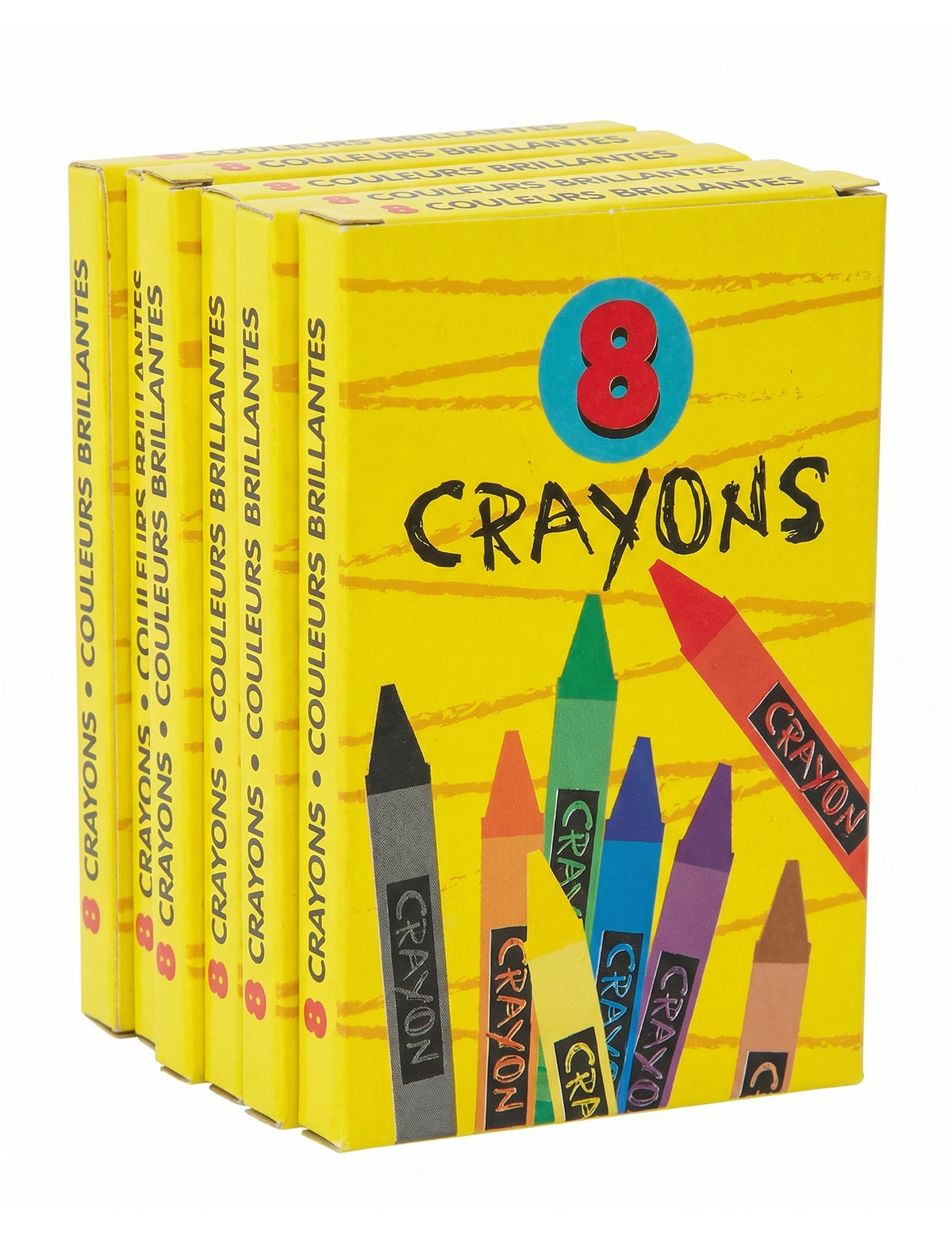 6 cajas de lápices de colores de 8,8 cm para cumpleaños