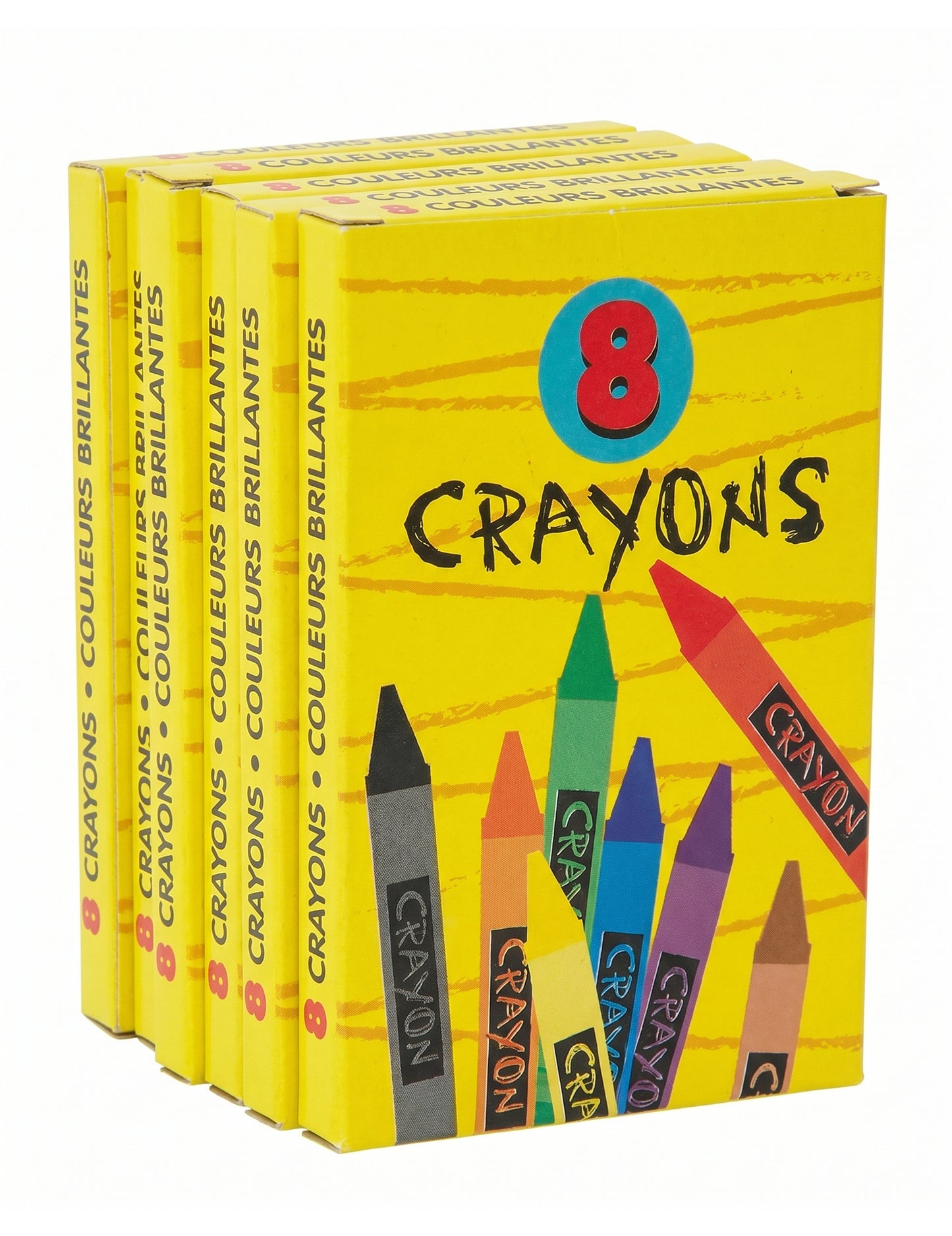6 cajas de lápices de colores de 8,8 cm para cumpleaños