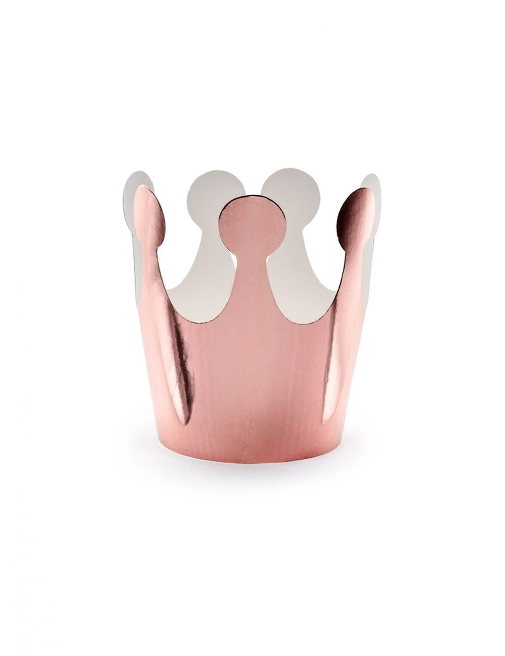Coronas de cartón de princesa para niño oro rosa metalizadas