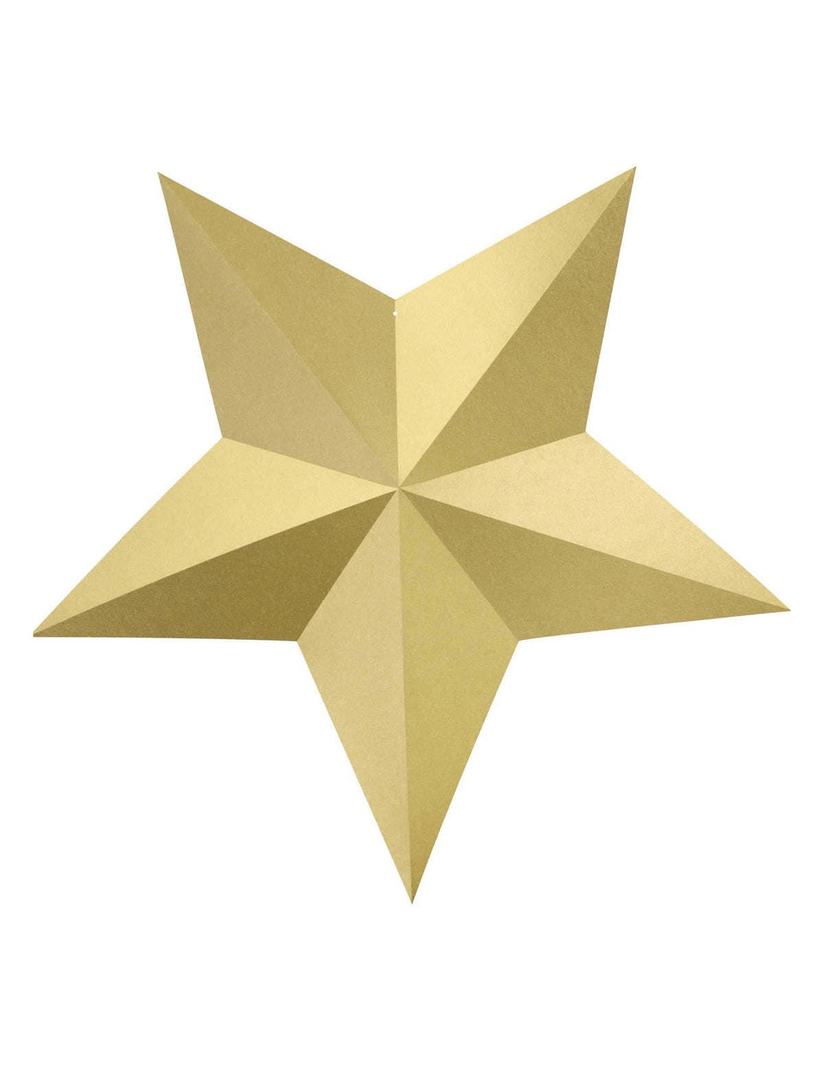 Estrella 3D para colgar navidad para decoración dorada