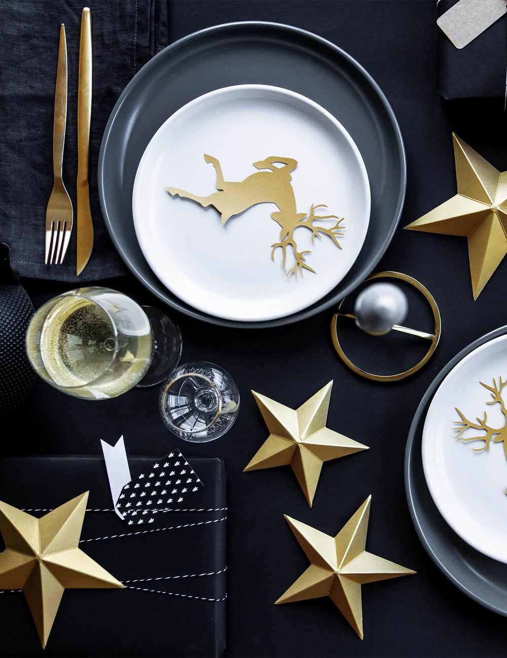 decoración de mesa de fiesta de la Estrella para colgar 3D navidad