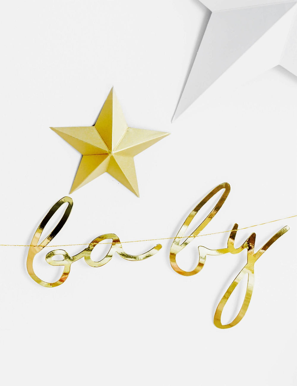 Detalle con guirnalda baby de la Estrella para colgar 3D navidad