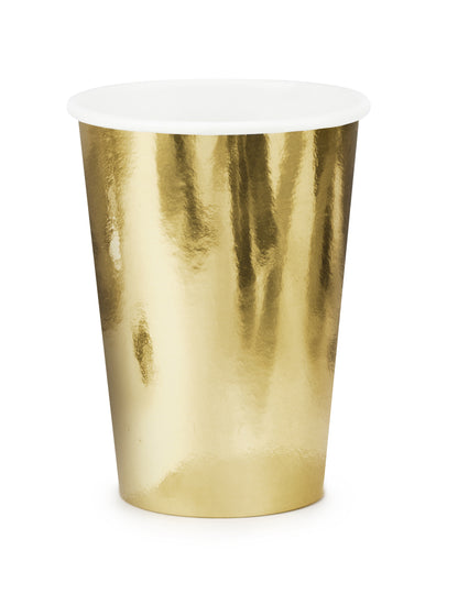 Gobelets dorés pour fête or brillant