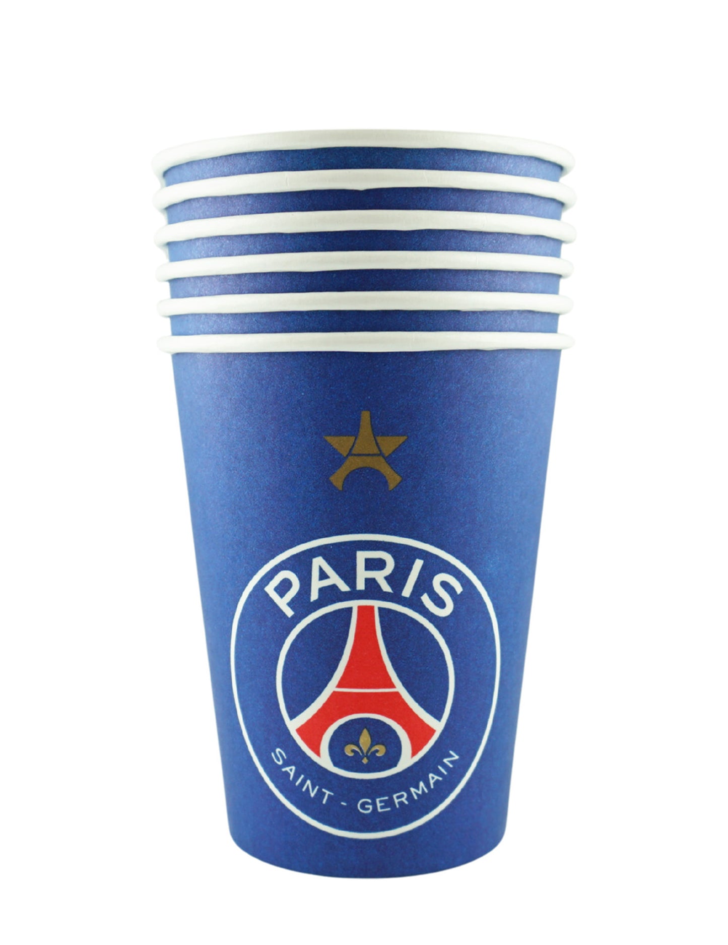 6 Vasos de cartón PSG™ 25 cl