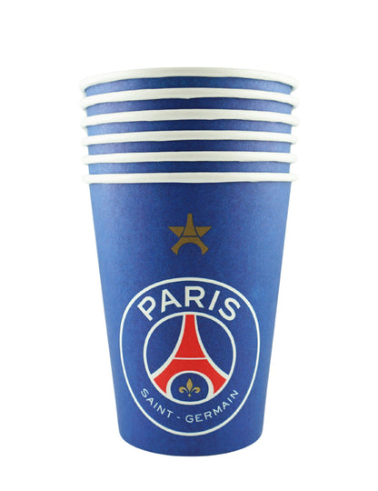 6 Vasos de cartón PSG™ 25 cl