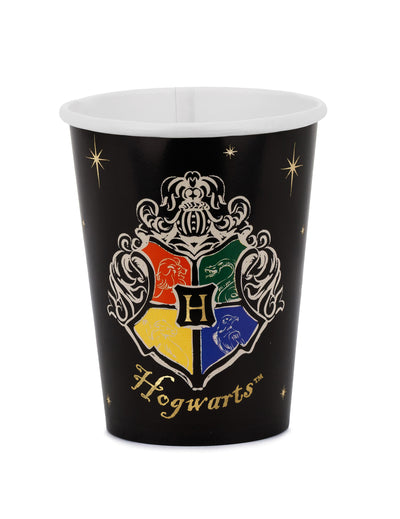 6 Vasos de papel Harry Potter™ Escudo de Hogwarts 250 ml