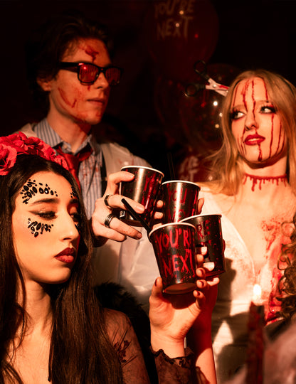 6 Vasos de cartón You're Next 250 ml