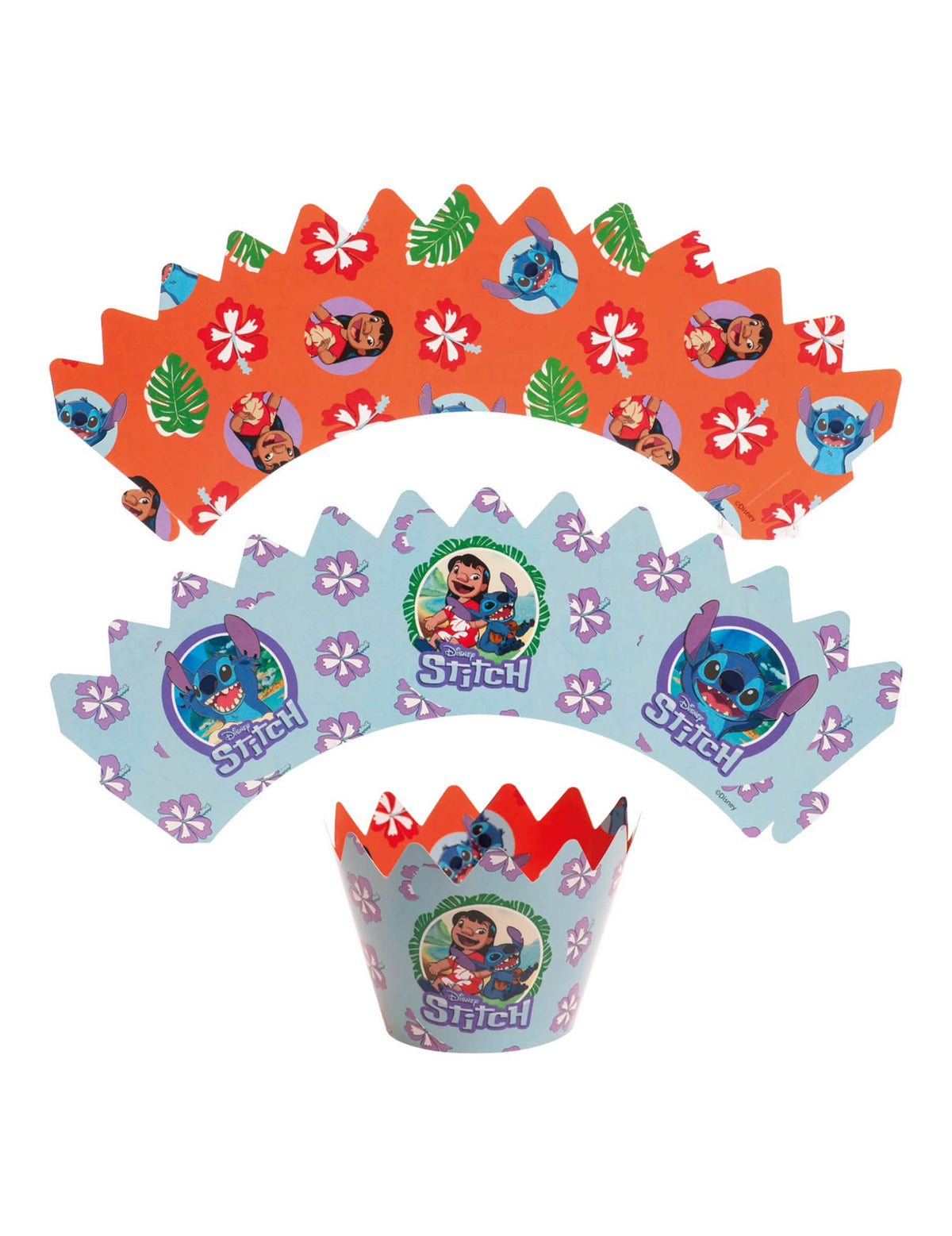 Kit de 6 decoraciones para cupcakes con adornos Stitch™